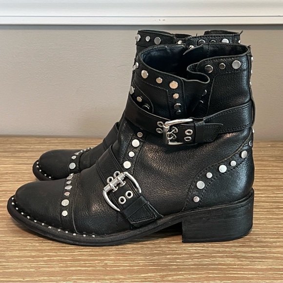 Sam Edelman Drea Biker Rocker Punk Goth Boots 8.5 - Picture 6 of 14